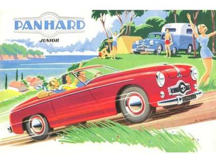 panhard dyna junior cabriolet 1953 1955 louisdioramas 3d print model - Mito3D