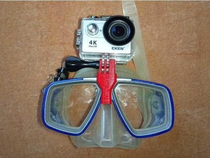 gopro mount diving mask nitzschemodellbau 3d print model - Mito3D