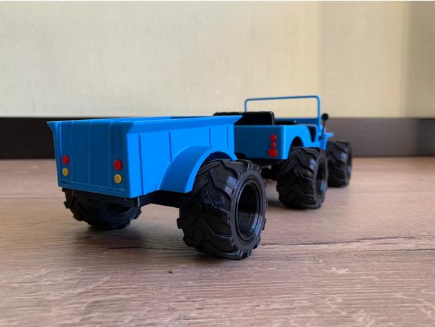 remolque willys todoterreno hermano 3D print model - Mito3D