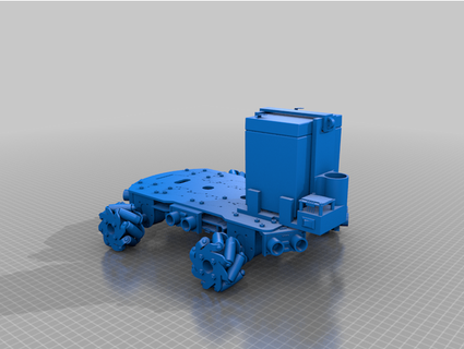 mecanum robot voiture timtauri 3d print model - Mito3D