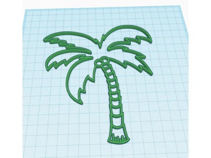wall art palm tree rkxone 3d print model - Mito3D