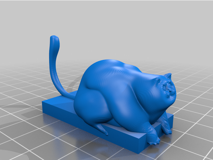 fat cat kelseycadaver 3d print model - Mito3D