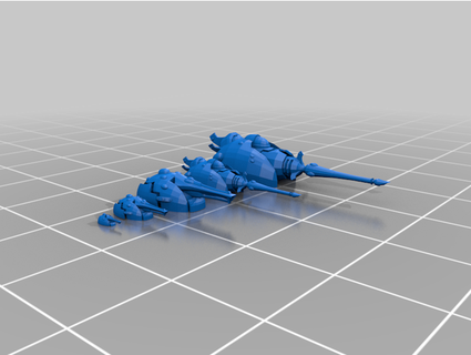 Eldar Schlachtschiffe jimjimjimmyjim 3d print model - Mito3D