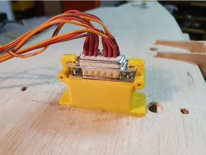 sub d geh servo kabel hydrof chenverbinder caso bainha cabo asa conector rc modelo ul pilot 3d print model - Mito3D
