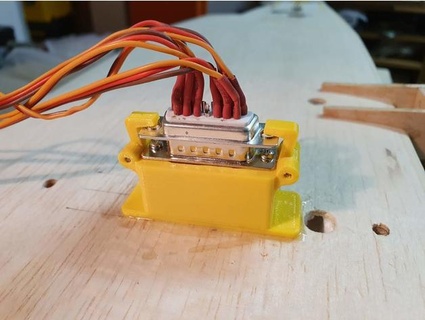 sub geh utilisation servo kabel hydrof chenverbinder Cas gaine câble aile connecteur rc modèle ul pilot 3d print model - Mito3D