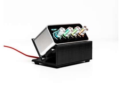 pcpanel mini stand - 45 angle saviddanders 3d print model - Mito3D