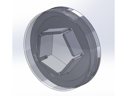 pentagono giunzione scatola facermok 3d print model - Mito3D