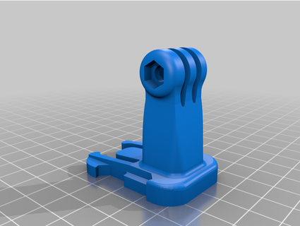 gopro mounting buckle 40mm rise astefan 3d print model - Mito3D