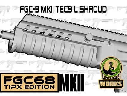 fgc-68 mkii top rail shroud set untangle 3d print model - Mito3D