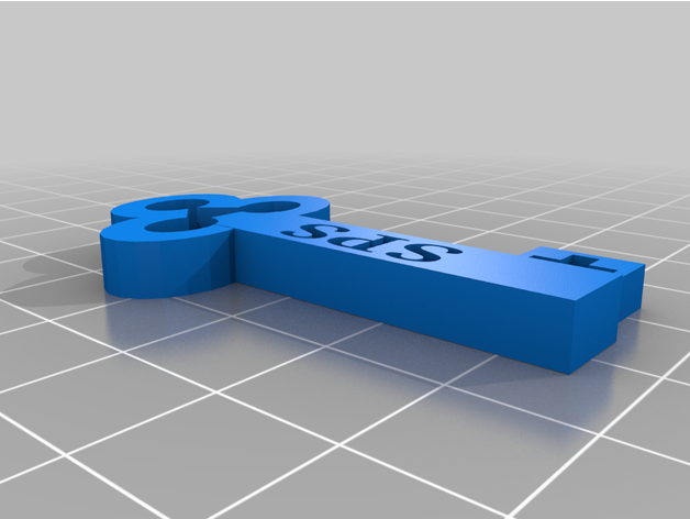 petri gle med iniciais pântano 3D print model - Mito3D