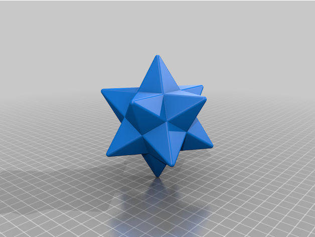 klein stellated Dodekaeder druckbar Trotter 3D print model - Mito3D