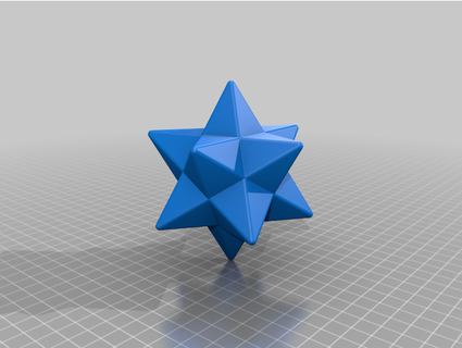 piccolo stellato dodecaedro stampabile drotter 3d print model - Mito3D