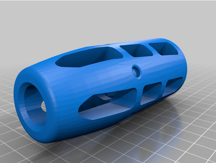 museau frein sabre barils blaster 3d print model - Mito3D