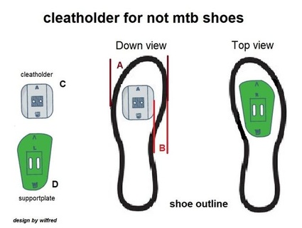 grampo suporte mtb sapatos máquina lavar 3d print model - Mito3D