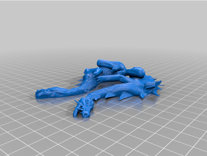 Drachen tdutigers 3d print model - Mito3D