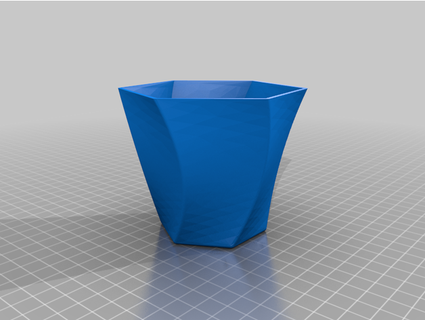 curved vase notjohnwick 3d print model - Mito3D