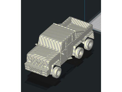 Vollst garota dublagem 6x6 aus roubo auto fortcraftmakersv 3d print model - Mito3D