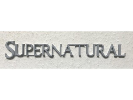supernatural logo lettering nyxo 3d print model - Mito3D