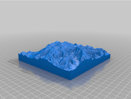 desktop mountain - denali 3dcentralva 3d print model - Mito3D