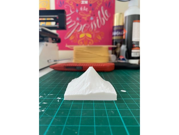 mt fuji terreno coser 3D print model - Mito3D