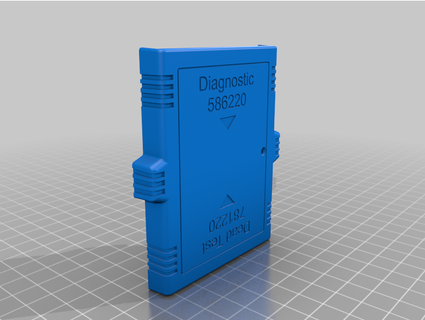 c64 doble diagnóstico cartucho superior cubierta carcasa funda dukenuekam 3d print model - Mito3D