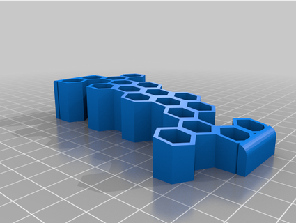 clavier poignet repos milieu partie Taille hexagone modèle lunartique 3d print model - Mito3D