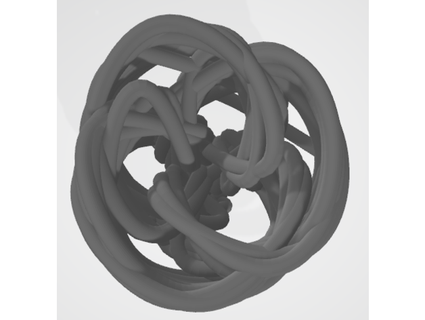 torus knot yoshi0204 3d print model - Mito3D