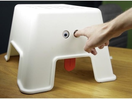 Ikea hacken Bolmen Schritt Schemel komisch Gesicht schweben 3d print model - Mito3D
