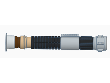 obi bitik ışın kılıcı 20 25 mm tüp oskar baskısı 3d print model - Mito3D