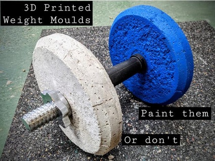 barbell weight moulds agryson 3d print model - Mito3D
