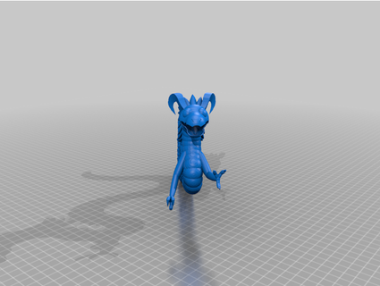bord lac dragon Roi chaos 3d print model - Mito3D