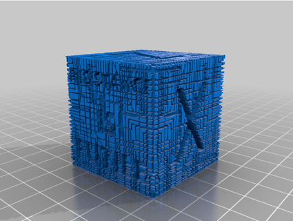 borg calibration cube original rogue 3d print model - Mito3D