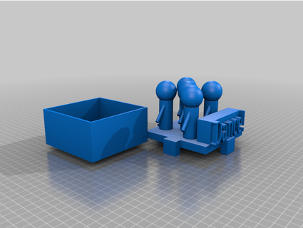 dança armazenamento caixa senhora 3d print model - Mito3D
