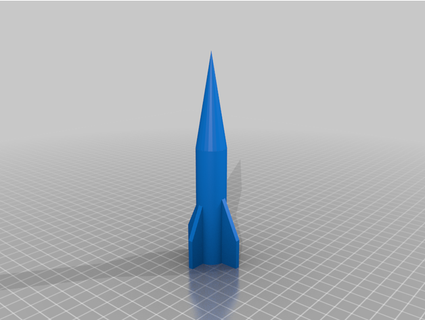 simple rocket toy lsaspace 3d print model - Mito3D