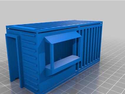 hab block container - food grognarl 3d print model - Mito3D