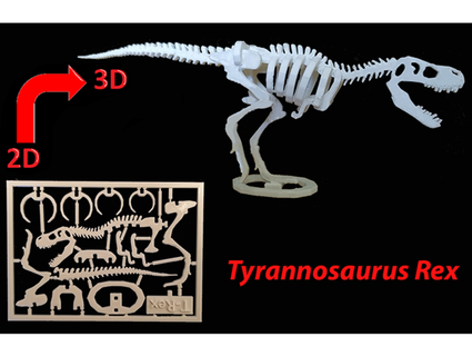 t-rex kit card mmel 3d print model - Mito3D