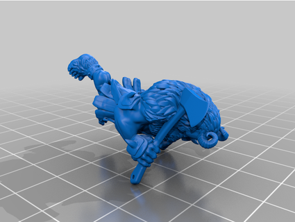 Popanz Häuptling Herdenmeister 3d print model - Mito3D