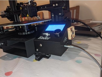 crealty ender 3 pró framboesa pi 4 + lcd recinto 40mm ventilador tapete 3d print model - Mito3D