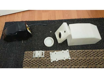 Ebike pil örtmek kılıf Kulp destek yatak 3d print model - Mito3D