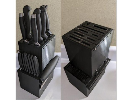 knife block ultimate modular echomirage 3d print model - Mito3D