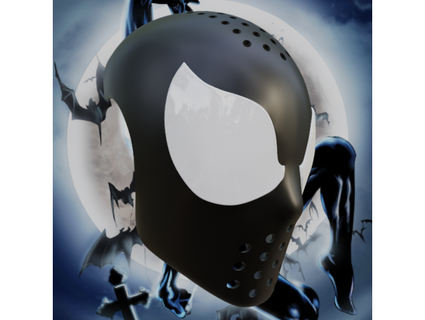 1994 symbiote spider-man inspired face shell budwin 3d print model - Mito3D