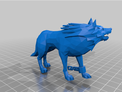 zelda wolf amiibo - easy print nicklandis 3d print model - Mito3D