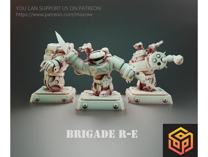 brigade - re-04 + re-05 re-06 maxraw 3d print model - Mito3D