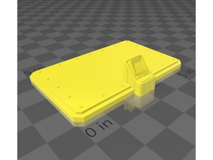 sci soda terrain Plate forme queue 3d print model - Mito3D
