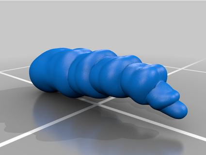 sectioned horn spuzzle 3d print model - Mito3D