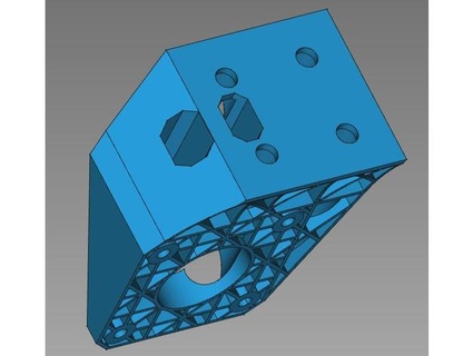nervuras ender 3 pró eixo motor monte piezoide 3d print model - Mito3D