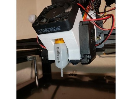 inductor ender 3v2 bltouch duct mikeybme 3d print model - Mito3D