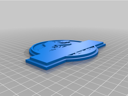 giurassico parco cartello testo mattscar 3d print model - Mito3D