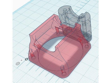 kompakt e3d v6 trianglelab Ejderha Hotend binmek 40mm hayran kefen sistem işleri 3d print model - Mito3D