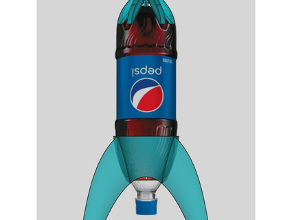 pepsi bottiglia acqua razzo mitswan 3d print model - Mito3D